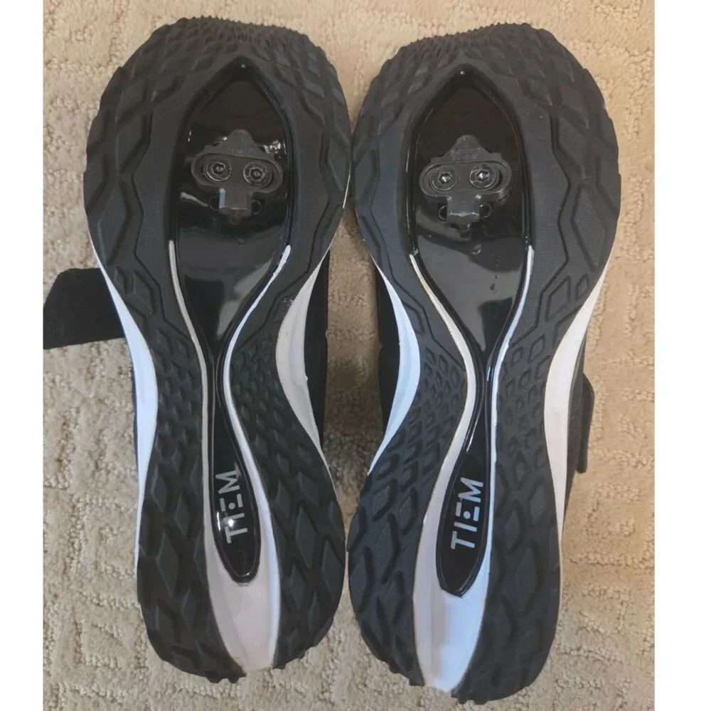 Tiem Slipstream Indoor Cycling Shoes Womens Size 7.5 Black